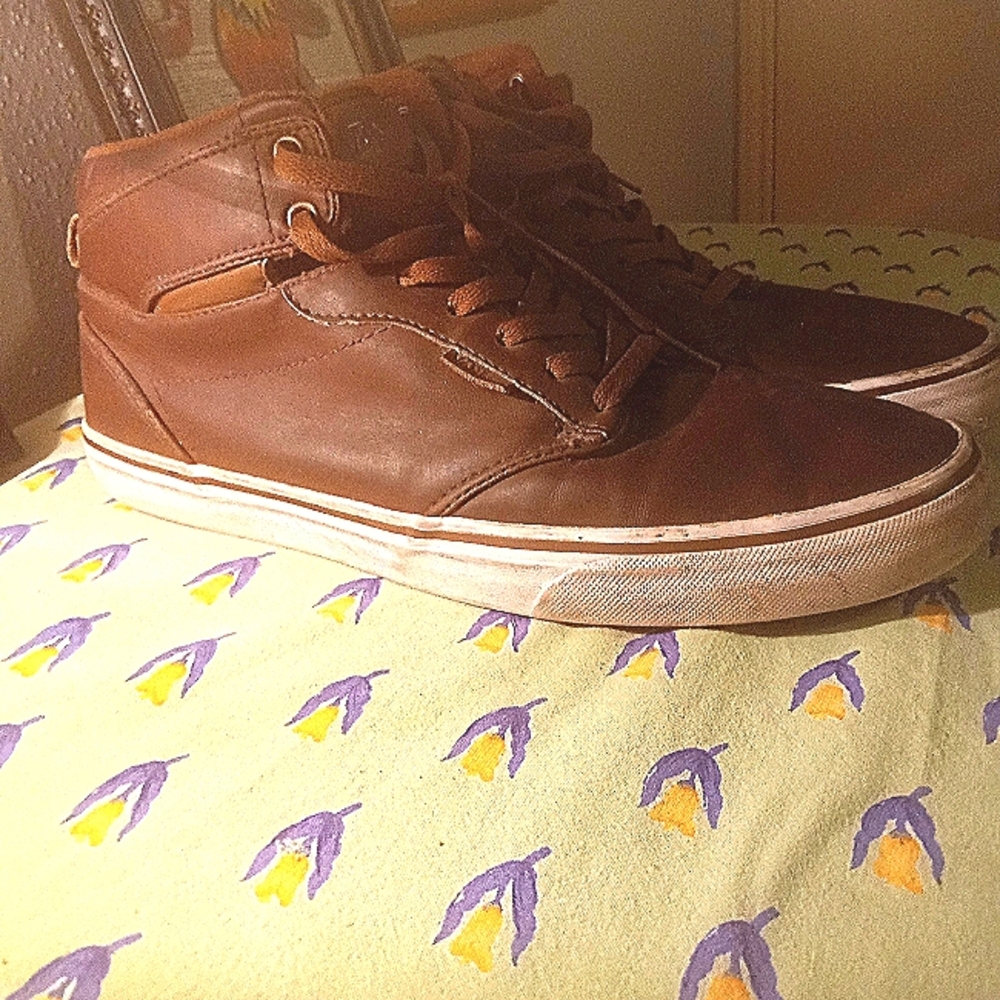 Vans High Top Shoes (Very Nice)